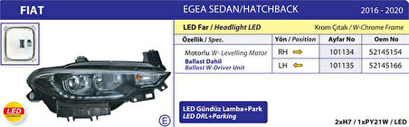 Fiat Sol Far Fiat Egea 16>20 - Ayfar 101135