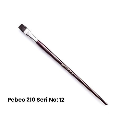 Pebeo Seri 210 Samur Yağlı Boya - Akrilik Boya Fırçası No: 12