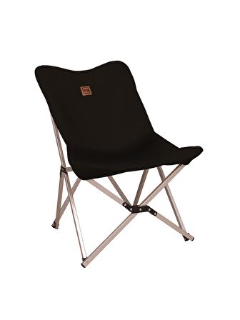 Box&Box Alüminyum Katlanabilir Kamp Sandalyesi, Piknik Sandalyesi, Taşıma Çantalı, Kumaş, Siyah