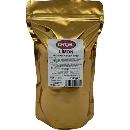 Orçel Limon Aromalı İçecek Tozu Oralet Çay 1 Kg.