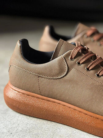 Knack Yüksek Taban Günlük Ayakkabı Tırtıklı 041 Taba