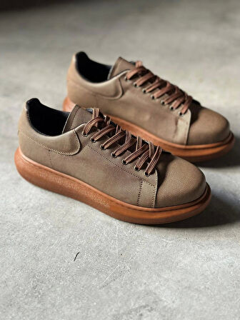 Knack Yüksek Taban Günlük Ayakkabı Tırtıklı 041 Taba