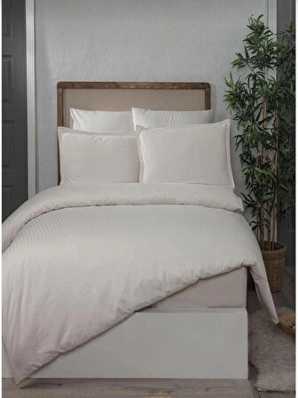 ALTINBAŞAK POPLİN TEK KİŞİLİK NEVRESİM TAKIMI INFINITY IVORY