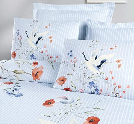 ALTINBAŞAK RANFORCE TEK KİŞİLİK NEVRESİM TAKIMI AVILA SKY