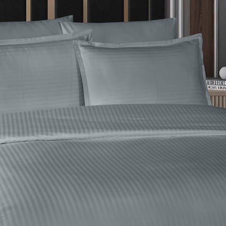 Infinity Tek Kişilik Poplin Nevresim Takımı Gri (4 Parça)