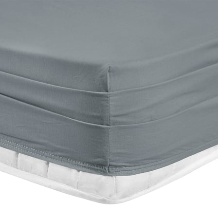 Infinity Çift Kişilik Poplin Nevresim Takımı Gri (6 Parça)