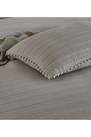 YENİ SEZON GOFRELİ FİTİLLİ SATEN %100 Pamuk Çift Kişilik EMBOSS Nevresim Tkm 6 Parça