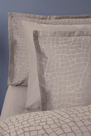 Altınbaşak Jakarlı Saten Çift Kişilik Nevresim Takımı Adelya Marble