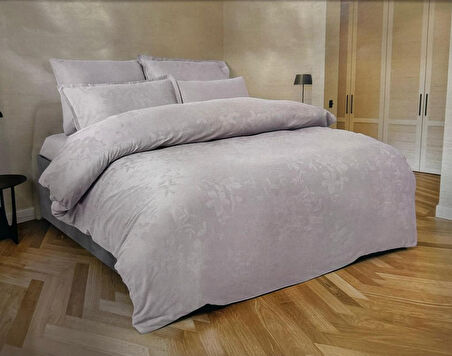 Altınbaşak Jakarlı Saten Çift Kişilik Nevresim Takımı Perle Marble