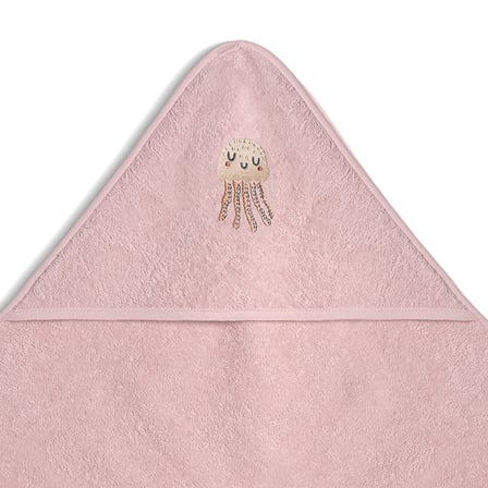 Jelly Hug Bebek Banyo Seti %100 Pamuk Denizanası Nakışlı Pudra (5 Parça)