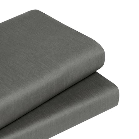 Linestyle Tek Kişilik %100 Pamuk Saten Lastikli Çarşaf 100x200+35 cm Antrasit