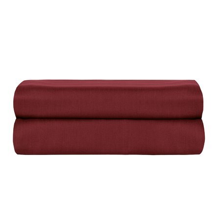 Linestyle King Size %100 Pamuk Saten Lastikli Çarşaf 200x200+35 cm Bordo
