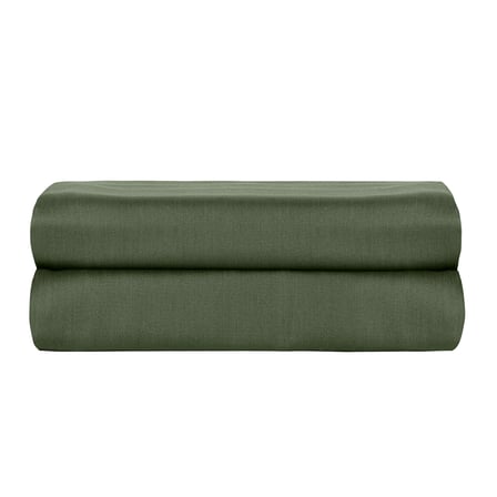Linestyle Tek Kişilik %100 Pamuk Saten Lastikli Çarşaf 100x200+35 cm Haki