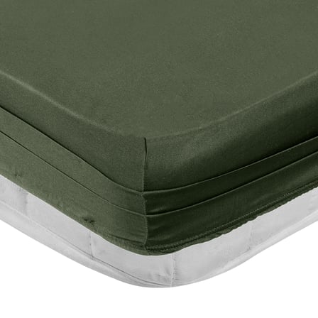 Linestyle Tek Kişilik %100 Pamuk Saten Lastikli Çarşaf 100x200+35 cm Haki
