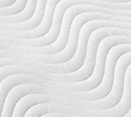 Altın Başak Kapitoneli Fittet 160 x 200 Su Geçirmez Alez Beyaz