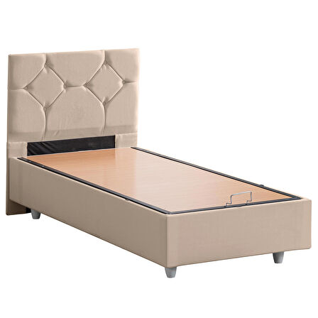 Setay Glamis Tek Kişilik Bej Baza + Başlık 100 x 200 cm