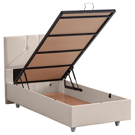 Setay Wick Tek Kişilik Krem Baza + Başlık 100 x 200 cm