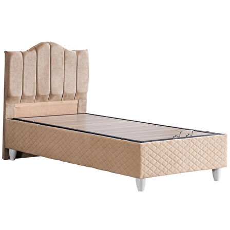 Setay Trend Tek Kişilik Bej Baza + Başlık 100 x 200 cm