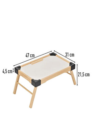 Ahşap Katlanır Tepsi 47 Cm Genişlik MT - 8108