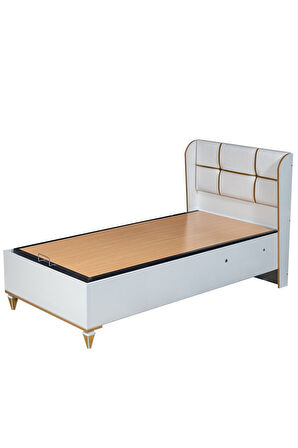 Bazalı Karyola, Gold Baza Başlık Comfort Yatak Seti 90x190 Cm