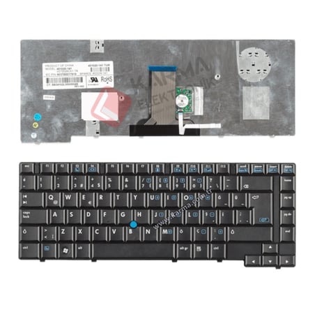 HP Compaq 8510, 8510p, 8510W Notebook Klavyesi (Siyah TR) 452229-141, 451020-141, V070526CK1