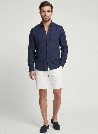 Yargıcı Lacivert Erkek Regular Fit Gömlek 26YEGM6005X