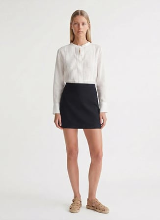 Krem Kadın Rayon Karışımlı Etek 26YKET4028V