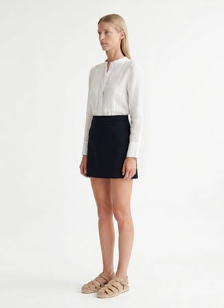 Krem Kadın Rayon Karışımlı Etek 26YKET4028V