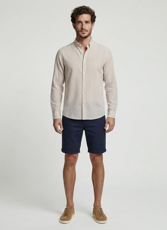 Yargıcı Kahve Erkek Regular Fit Çizgili Gömlek 26YEGM6006X
