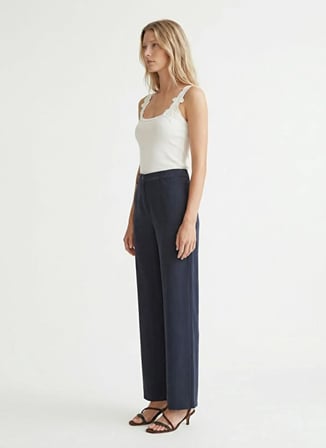 Yargıcı Lacivert Kadın Loose Fit Pantolon 26YKPN3016X