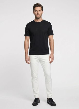 Yargıcı Siyah Erkek Regular Fit T-Shirt 26YETR2014X