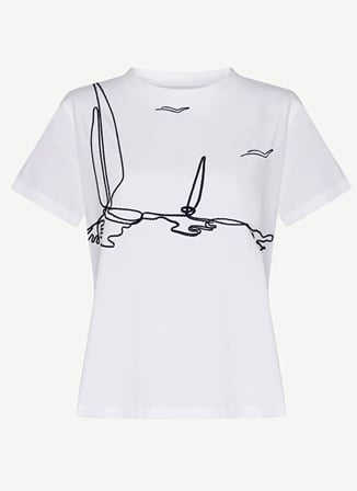 Yargıcı Ekru Kadın Regular Fit T-Shirt 26YKTS9018X