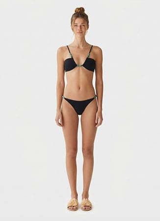 Yargıcı Siyah Kadın Bikini Alt 26YKBW1036B