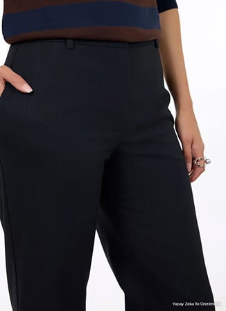 Yargıcı 26KKPN3017X Lacivert Kadın Straight Pantolon
