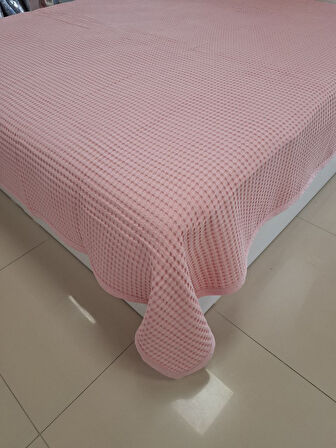 ETEHOMETEX HAVUZLU PİKE ÇİFT KİŞİLİK 220X240CM PEMBE 8696474231846