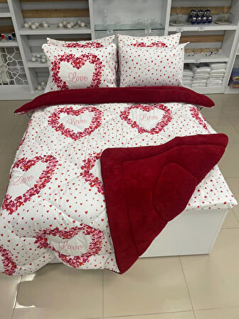 ETE HOMETEX ÇİFT KİŞİLİK WELSOFT UYKU SETİ LOVE 8696474231860