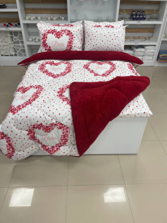ETE HOMETEX ÇİFT KİŞİLİK WELSOFT UYKU SETİ LOVE 8696474231860