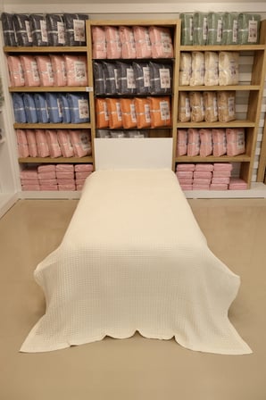 ETEHOMETEX HAVUZLU PİKE TEK KİŞİLİK 160X240CM KREM 8696474232079