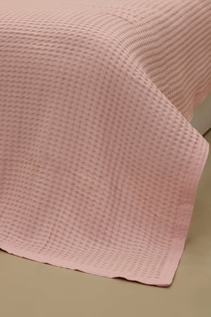 ETEHOMETEX HAVUZLU PİKE TEK KİŞİLİK 160X240CM PEMBE 8696474232080