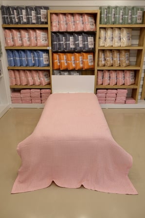 ETEHOMETEX HAVUZLU PİKE TEK KİŞİLİK 160X240CM PEMBE 8696474232080