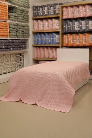 ETEHOMETEX HAVUZLU PİKE TEK KİŞİLİK 160X240CM PEMBE 8696474232080