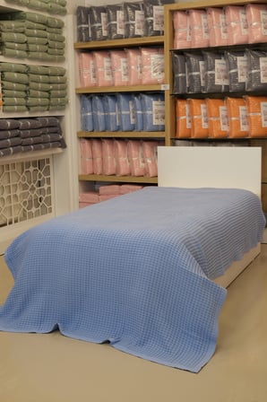 ETEHOMETEX HAVUZLU PİKE TEK KİŞİLİK 160X240CM MAVİ 8696474232081