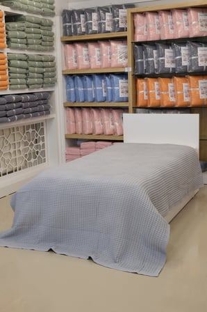 ETEHOMETEX HAVUZLU PİKE TEK KİŞİLİK 160X240CM GRİ 8696474232082