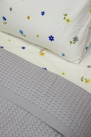 ETEHOMETEX HAVUZLU PİKE TAKIMI %100 PAMUK TEK KİŞİLİK GRİ 8696474232086