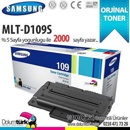 Samsung MLT-D109S Spot Orjinal Spot Orjinal Toner