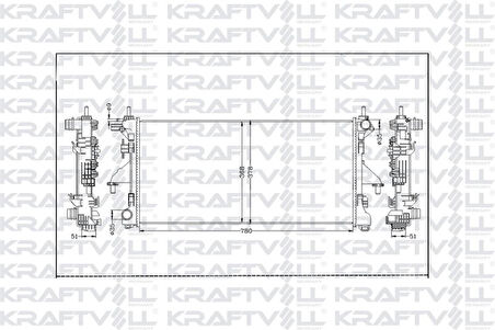 Fiat Motor Radyatoru Boxer Jumper Ducato II IV 15> - Kraftvoll 08040154