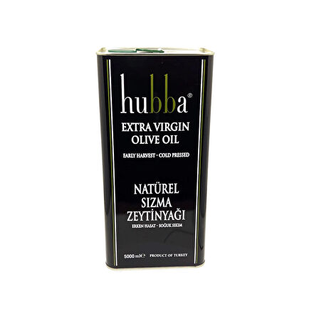 HUBBA 5 LT TENEKE NATÜREL SIZMA ZEYTİNYAĞI