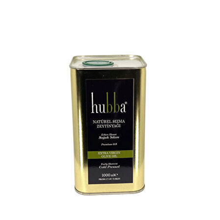 HUBBA NATUREL SIZMA ZEYTİNYAĞI 1 LT TENEKE