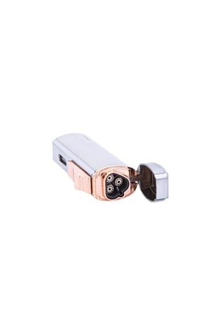 3 Torch Pürmüz Gümüş Puro Çakmağı - TR5932