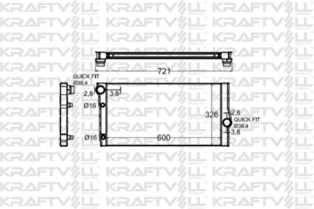 Bmw Motor Su Radyatoru Bmw F10 F07 F11 F13 F01 F02 F03 F04 - Kraftvoll 08040088
